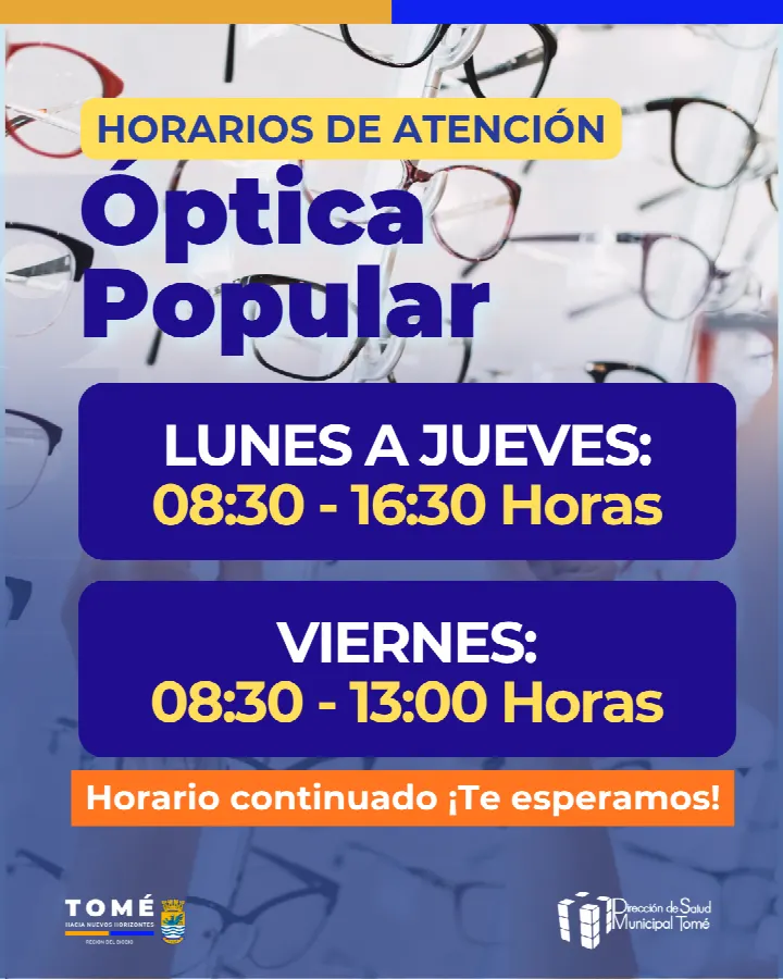 Afiche informativo de DISAM Tomé (ampliar)